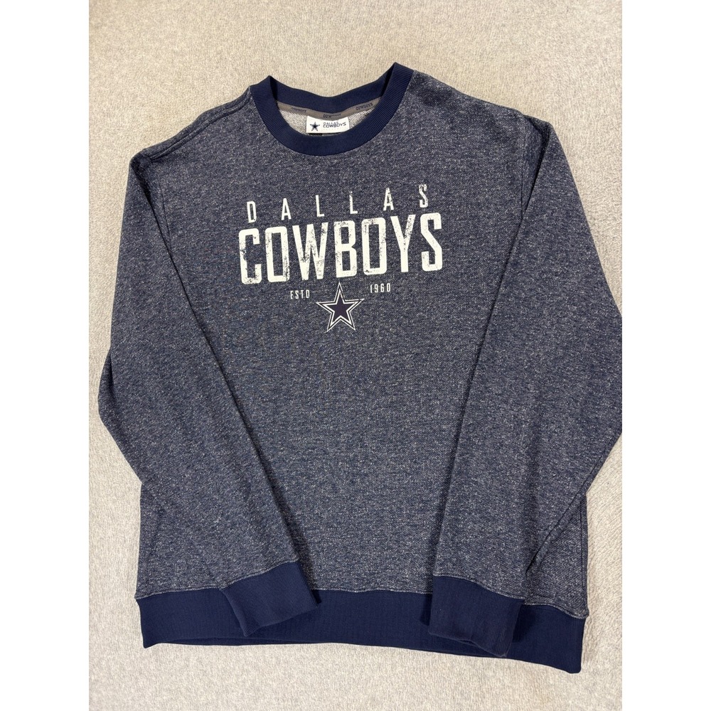 Dallas Cowboys‎ Sideline NFL Football Crew Sweatshirt (Men's 2XL) Blue